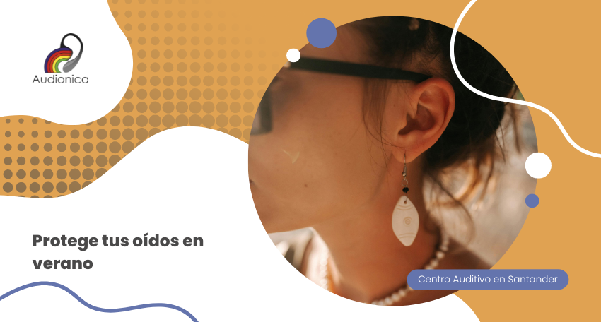 Portada de blog con título de la entrada y una imagen de la oreja de una mujer con un pendiente veraniego.