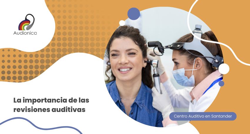 Mujer en una revisión auditiva.